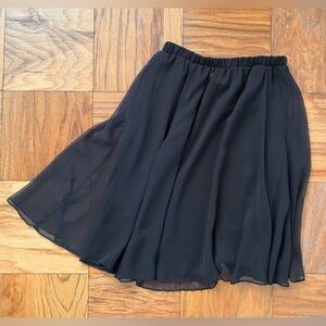 Sténay Black Skirt w/Sheer Overlay